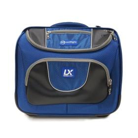 Premium trolley Blue bowls bag, space for everything, UV treated water resistant ripstop material, extendable pull handle