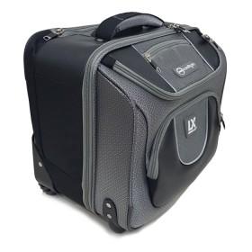 Premium trolley Silver bowls bag, space for everything, UV treated water resistant ripstop material, extendable pull handle